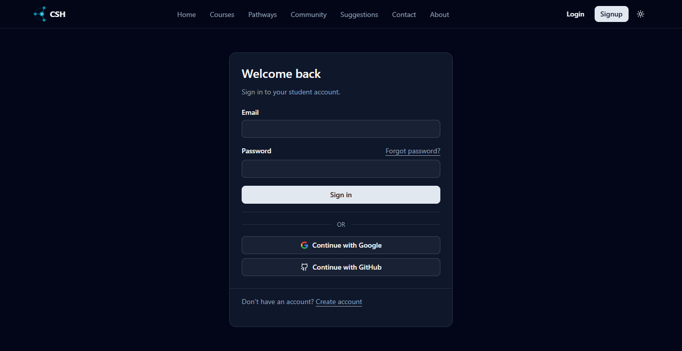Login | Dark